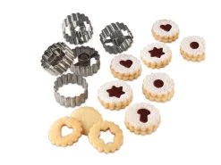 Rabatt ⌛ Dr. Oetker Ausstecher Linzer - 5 teilig in silberfarben ⭐ -Weihnachtsdeki Verkaufe 22161393