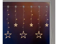 Beste Bewertungen von ❤️ LED-Sternenvorhang - 100 cm in transparent 🥰