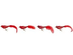Großhandel ❤️ Glasvogel - 9 cm in rot 👍