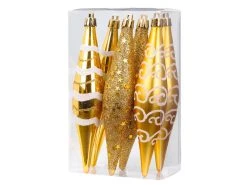 Coupon 👍 Kunststoff-Oliven - 6-teilig in goldfarben 🎉