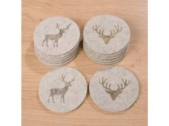 Billig 😉 Untersetzer Tjark - 6 teilig "Natur" - D10 cm in mehrfarbig 🛒