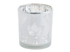 Bester Verkauf ❤️ Kerzenglas "Silber" - 7,3/8 cm in silberfarben ❤️