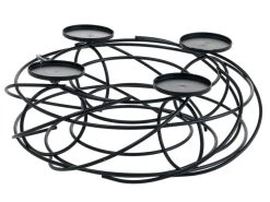 Blitzangebot ⭐ Adventkranz "Black & White" - D35 cm in schwarz 🎁