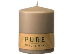 Großhandel ✔️ Stumpenkerze Pure - 9/7 cm in grau ⌛