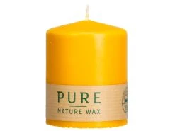 Bester Verkauf ✨ Stumpenkerze Pure - 9/7 cm in gelb ✔️