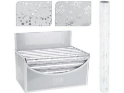 Neu 🌟 Tischrolle Organza - 37/200 cm in silberfarben ⌛