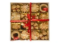 Besorgen 🎁 Strohdeko "Tradition" - 56-teilig in braun ⌛