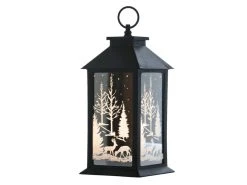 Bestpreis ❤️ LED-Outdoor-Laterne Vanda - 14/29,5/14 cm in schwarz ⌛