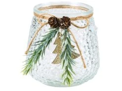 Bestes Angebot ❤️ Kerzenglas "Natur" - 9,5/10 cm in transparent 😀