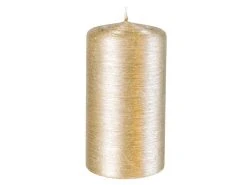 Angebote ⭐ Stumpenkerze "Natur" - 13/7 cm in beige 👏