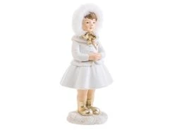 Blitzangebot 👍 Dekopuppe Mädchen "Klassik" - 9/18,5/8 cm in weiß ⌛