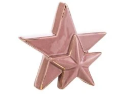 Neu 🔥 Dekostern "Klassik" - 14,5/14/4,5 cm in rosa ⌛