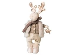 Billig ⭐ Rentier Bub "Natur" - 26/53/21 cm in braun ✨