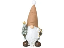 Bestpreis ⌛ Santa mit Baum und Vogel "Natur" - 30/42/28 cm in mehrfarbig 🌟