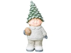 Aktion ❤️ Outdoorfigur Bub "Natur" - 20,5/44/15 cm in mehrfarbig 🎁