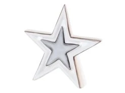 Coupon 🛒 Dekostern"Natur" - D19,7 cm in weiß 🔔