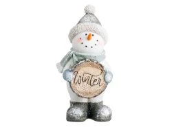 Rabatt 👍 Schneemann "Silber" - 10,5/23/10,5 cm in mehrfarbig 🎉