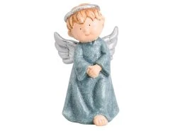 Rabatt ⌛ Engel "Silber" - 13/24/11,5 cm in grün 😍