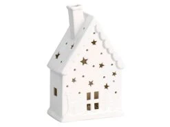 Top 10 ⭐ LED-Dekohaus "Silber" - 15/23,8/8 cm in weiß 😉