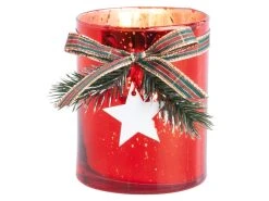 Bestpreis ⌛ Teelichtglas "Tradition" - 8/10 cm in rot ❤️