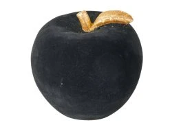 Blitzangebot 🎁 Dekoapfel "Black & White" - D17,5 cm in schwarz ⭐