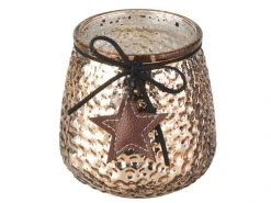 Brandneu ⌛ Kerzenglas "Black & White" - 9,5/10 cm in braun ❤️