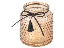 Auslauf ⌛ Kerzenglas "Black & White" - 8,5/9,5 cm in braun 🌟