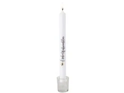 Großhandel 💯 Stabkerzen 4er-Set "Black&White" - 25/2,2 cm in weiß ❤️