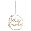 Billig ✨ Casa Nova Hänger Hallo Dezember "Klassik" - D32 cm in goldfarben ⭐