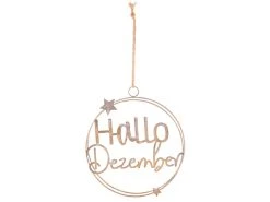 Billig ✨ Casa Nova Hänger Hallo Dezember "Klassik" - D32 cm in goldfarben ⭐