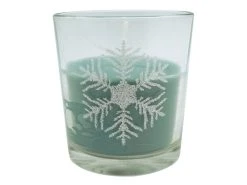 Bestes Angebot 🤩 Kerze im Glas "Silber" - 7,8/8,7 cm in grün 👏