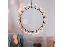 Bestes Angebot 😀 LED-Metallkranz - D35 cm in weiß ⭐
