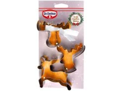 Schlussverkauf 🧨 Dr. Oetker Ausstecher-Set Hirsch und Elch X-Mas - 3 teilig in silberfarben ⭐ -Weihnachtsdeki Verkaufe 6755237 0605535 2 24667034