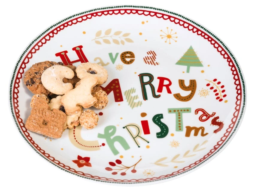 Auslauf 🎉 Keksteller Weihnachtswünsche - 30 cm in mehrfarbig 🥰 1 Auslauf 🎉 Keksteller Weihnachtswünsche - 30 cm in mehrfarbig 🥰