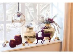 Neu 🤩 Casa Nova Kerzenglas "Klassik" - 12/13,2 cm in rot 🔔 -Weihnachtsdeki Verkaufe 6757330 0606056 1 24491433