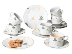 Aktion ⌛ Vivre Kaffeeset Weihnachten - 18 teilig in mehrfarbig ❤️ -Weihnachtsdeki Verkaufe 6757412 0606094 4 24655675