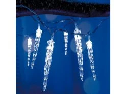 Bestes Angebot ✔️ LED-Eiszapfenkette - 385 cm in weiß ⌛
