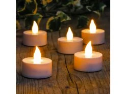 Rabatt ✨ LED-Teelichter - 3,8/4,1 cm in weiß 👍