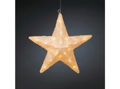 Auslauf ✨ KONSTSMIDE LED-Acryl-Stern - D40 cm in weiß 🔔