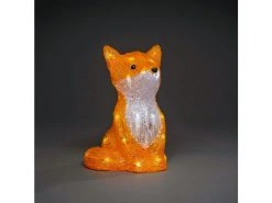 Coupon 👏 KONSTSMIDE LED-Acryl-Fuchs - 19/27/17 cm in weiß ⌛