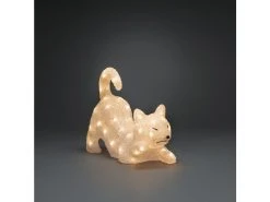 Bester Verkauf 🤩 KONSTSMIDE LED-Acryl-Katze - 35/28/14 cm in mehrfarbig 🧨