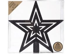 Neu 🎁 Sternspitze "Black&White" - D21 cm in schwarz 🔔