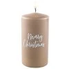 Blitzangebot 😍 Stumpenkerze Merry 👏 Christmas "Tradition" - 7/13 cm in braun ⭐