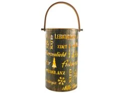 Am billigsten ⌛ Laterne mit Schriften "Tradition" - 20/36 cm in grün ✔️