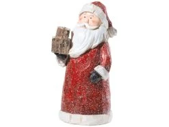 Aktion 🌟 Weihnachtsmann mit Paket "Tradition" - 29,5 cm in rot ❤️