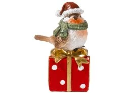 Billig ✨ Vogel auf Paket "Tradition" - 13 cm in mehrfarbig ⌛