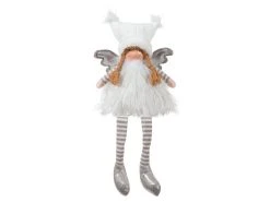 Blitzangebot 🎁 Engel Sissi "Silber" - 21/60/8 cm in weiß 🔔