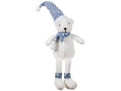 Blitzangebot 🔥 Eisbär "Silber" - 48 cm in weiß ⌛