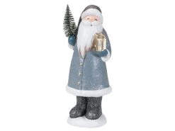 Aktion 🔔 Santa mit Geschenk "Silber" - 27,5 cm in grau ✔️
