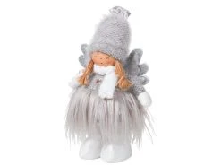 Billig 🎁 Engel "Silber" - 30 cm in grau 🔔